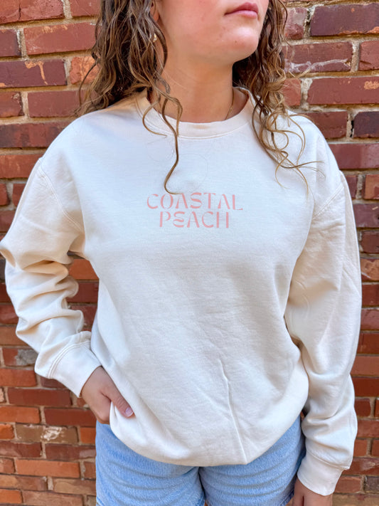 Coastal Peach Crewneck